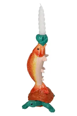 Подсвечник Inne home & lifestyle, пластик, 29 см, разноцветный