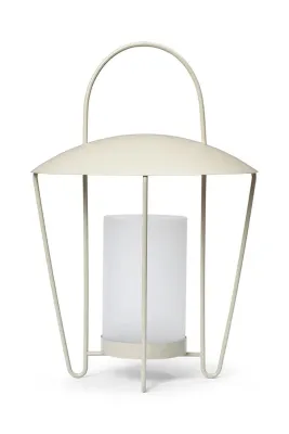 Фонарь для свечи Ferm Living Abri, сталь, 44,5 см, бежевый