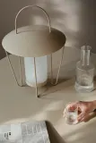 Фонарь для свечи Ferm Living Abri, сталь, 44,5 см, бежевый — фото 3