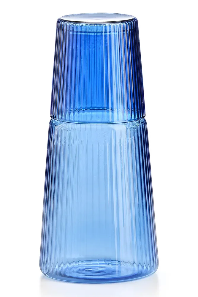Кувшин Ivv, szklanka Narciso 0,6 +, 230 мл, боросиликатное стекло, синий