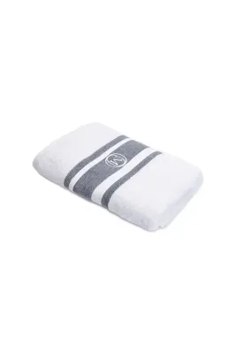 Полотенце банное Officine Monogram Monogram Line, хлопок, 50 100 см, серый