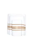 Полотенце банное Officine Monogram Monogram Linea, хлопок, 100 120 см, бежевый — фото 2