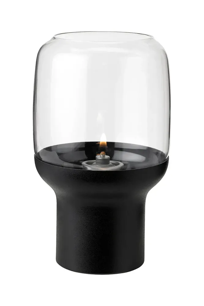 Фонарь для свечи Stelton dekoracje Hoop Hurricane, керамика, 11 см, чёрный