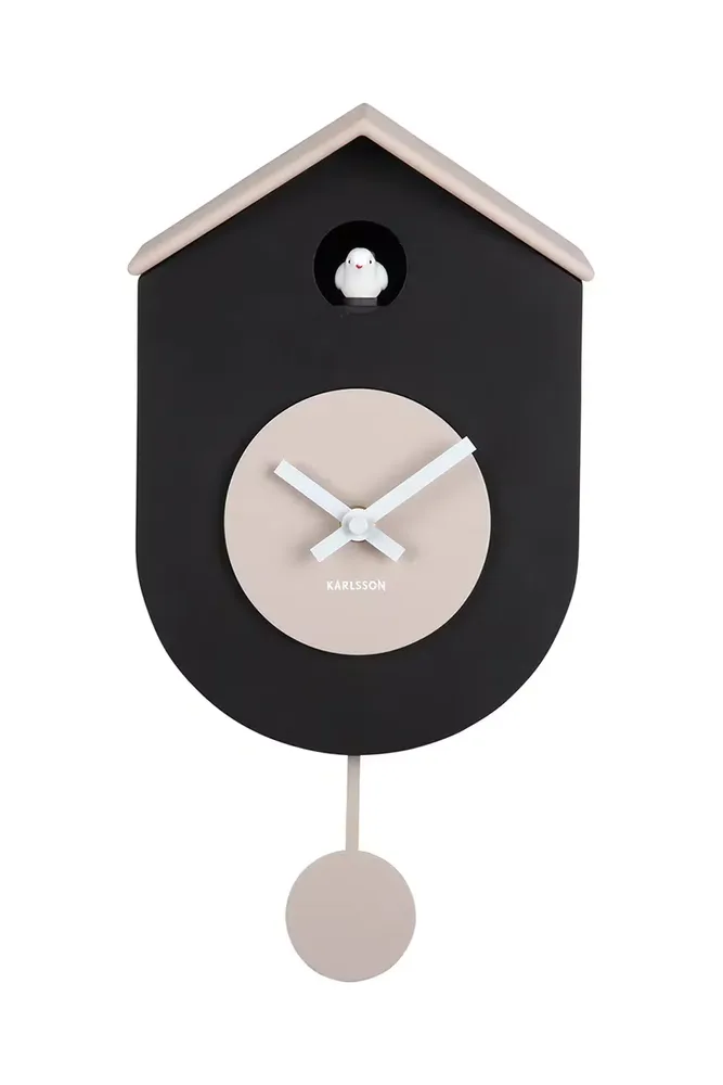 Настенные часы Karlsson wahadlowy Grato Cuckoo, 33 см, чёрный