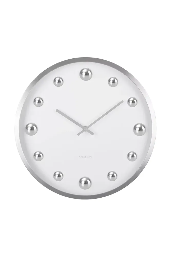 Настенные часы Karlsson Shiny Dots kolor, 35,5 см, белый
