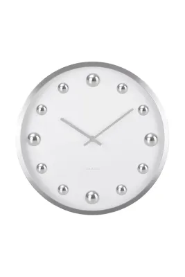 Настенные часы Karlsson Shiny Dots kolor, 35,5 см, белый