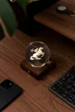 Настольная лампа Gingko Design bezprzewodowa Amber Crystal Light 9,5 x, стекло, LED, выс. 9,5 см, коричневый — фото 5