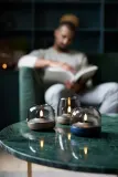 Фонарь для свечи Kooduu Glow 08, алюминий, 8 см, тёмно-синий — фото 4