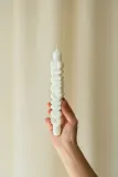Декоративная свеча Candlehand dekoracyjna Congrats, воск, белый — фото 2