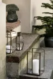 Фонарь для свечи Madam Stoltz, металл, 27,5 см, жёлтый — фото 3