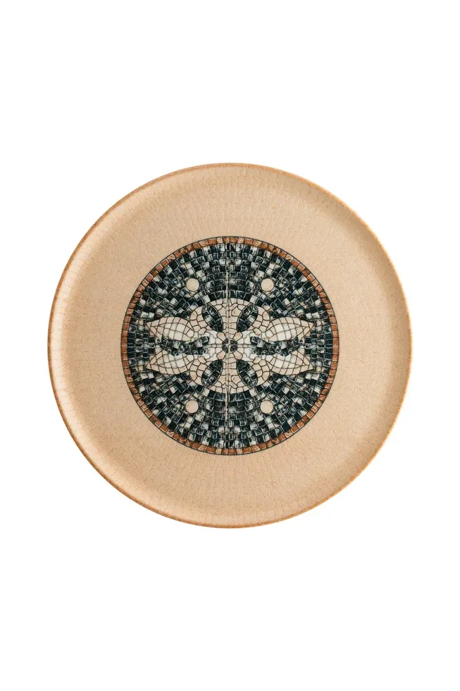 Набор обеденных тарелок Bonna Mesopotamia Mosaic Wood Gourmet, 6 шт, фарфор, 32 см, разноцветная