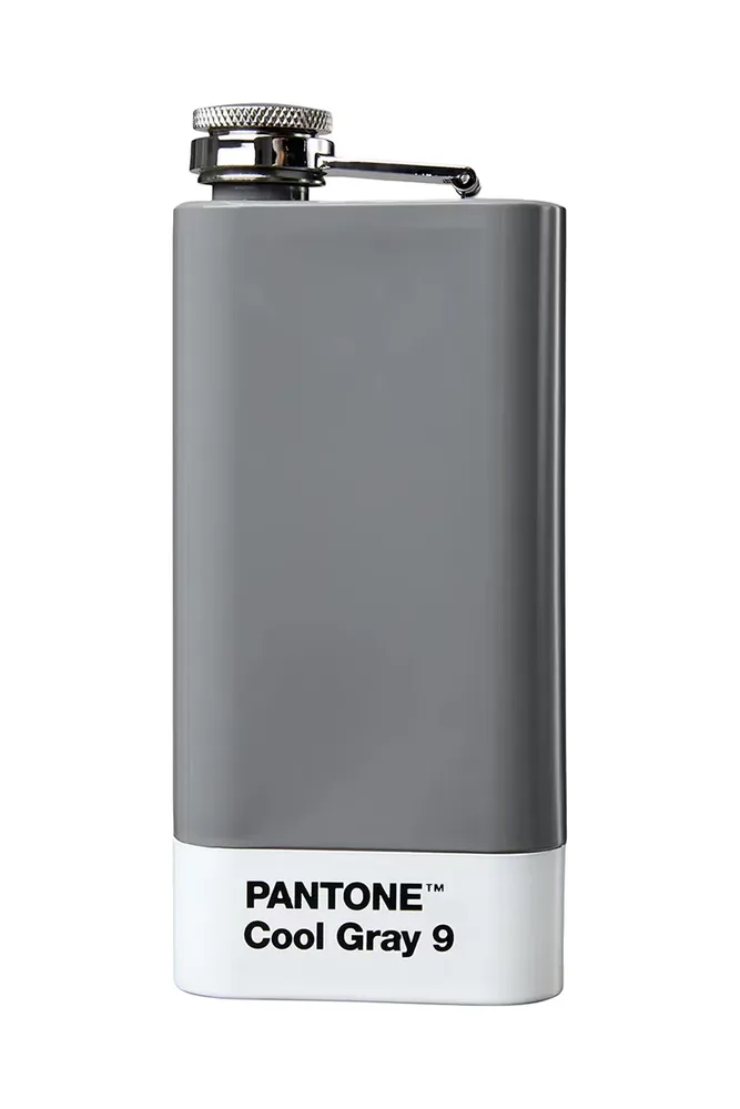 Фляга Pantone, нержавеющая сталь, 12 6 см, серый