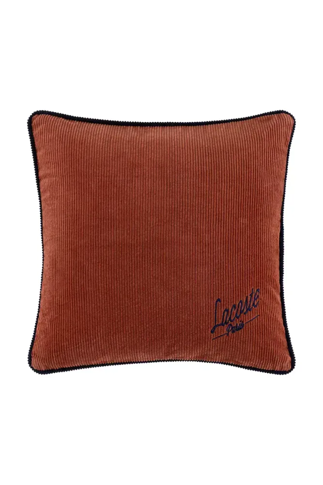 Декоративная наволочка Lacoste L VELVET Sierra, хлопок, 45 45 см, коричневый