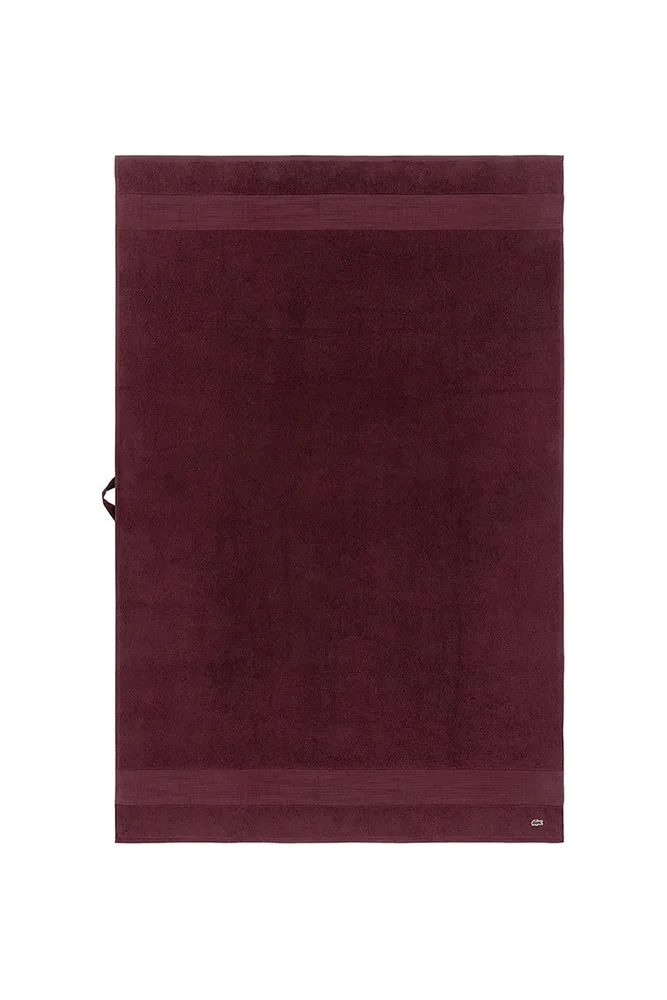 Полотенце банное Lacoste L LECROCO Bordeaux, хлопок, 100 120 см, бордовый