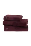 Полотенце банное Lacoste L LECROCO Bordeaux, хлопок, 100 120 см, бордовый — фото 2
