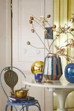 Ваза Pip Studio Stripes Navy-Gold, 29 см — фото 2