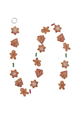 Новогоднее украшение Boltze lancuch Capiz Garland Ginger, разноцветный