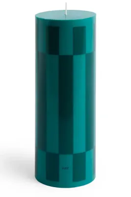 Декоративная свеча HAY dekoracyjna Column Candle 9 x, соевый воск, зелёный
