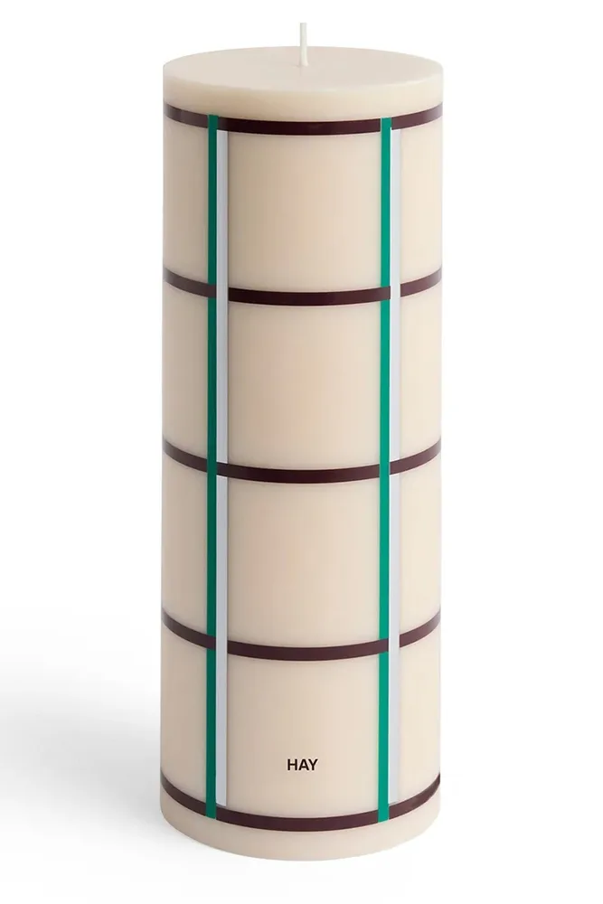 Декоративная свеча HAY dekoracyjna Column Candle 9 x, соевый воск, бежевый