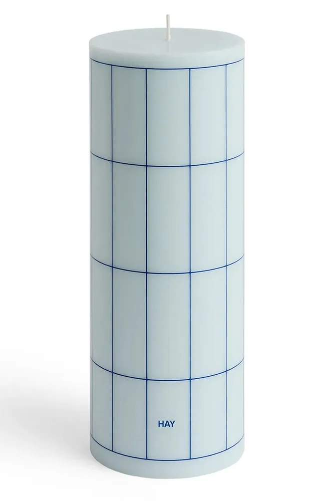 Декоративная свеча HAY dekoracyjna Column Candle 9 x, соевый воск, синий