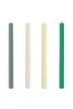 Декоративная свеча HAY zestaw wiec Square Candle 2,2 x, соевый воск, зелёный — фото 1