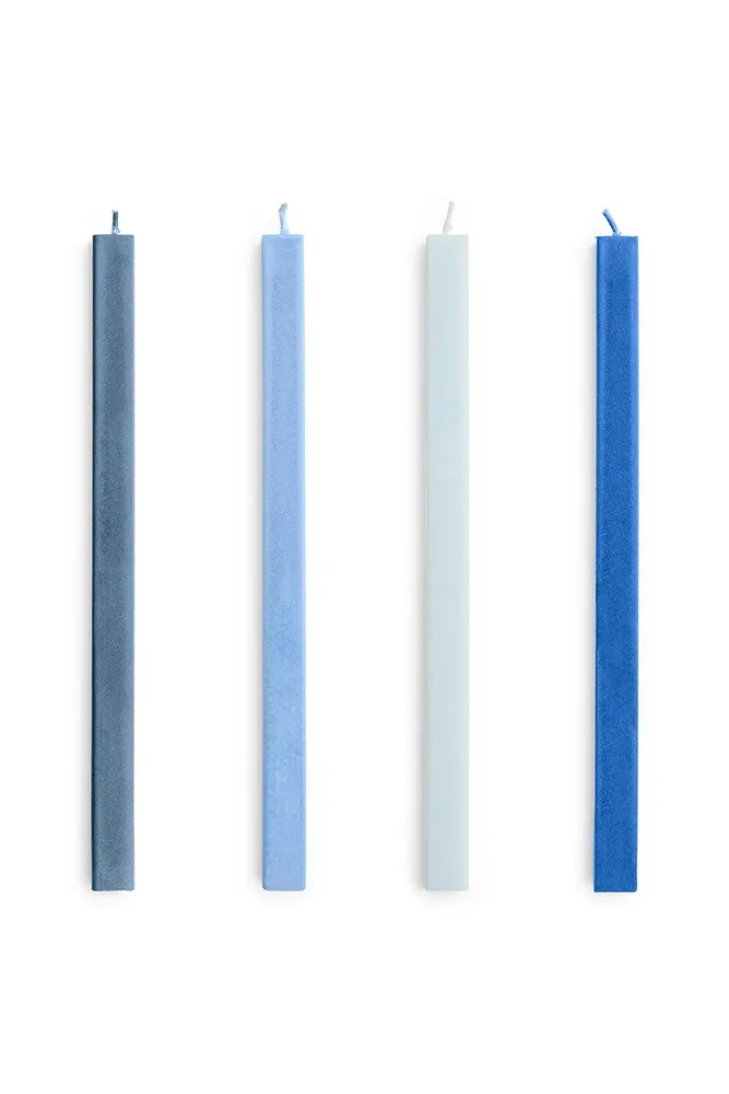 Декоративная свеча HAY zestaw wiec Square Candle 2,2 x, соевый воск, синий