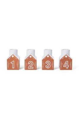 Kähler Новогоднее украшение K hler Gingerbread Advent, 5 см, разноцветный