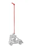Новогоднее украшение Rosendahl Christmas Car, 6,5 см, серый — фото 1