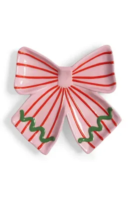 Новогоднее украшение &K Amsterdam talerz ribbon, 3,5 см, разноцветный
