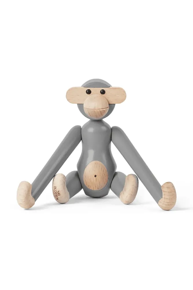 Фигурка декоративная Kay Bojesen Monkey Mini, дерево, серый