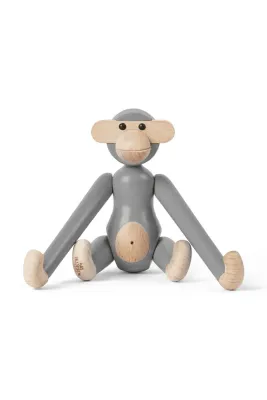 Фигурка декоративная Kay Bojesen Monkey Mini, дерево, серый