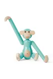 Фигурка декоративная Kay Bojesen Monkey Mini, дерево, 10 см, бирюзовый — фото 2
