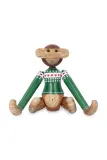 Фигурка декоративная Kay Bojesen Monkey Christmas Jumper, дерево, 10 см — фото 1