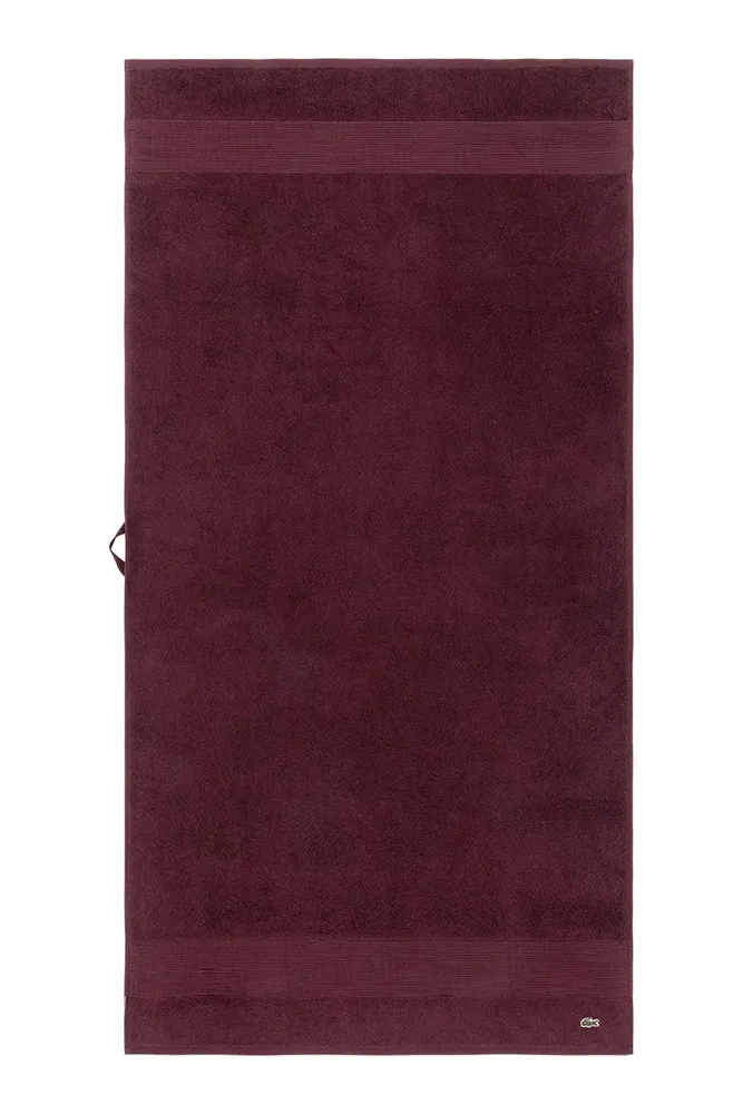 Полотенце банное Lacoste L LECROCO Bordeaux, хлопок, 70 120 см, бордовый