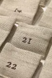 Новогоднее украшение Ferm Living kalendarz adwentowy, 2 см, бежевый — фото 2