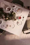Новогоднее украшение Raeder miseczka, 6 см, белый — фото 3