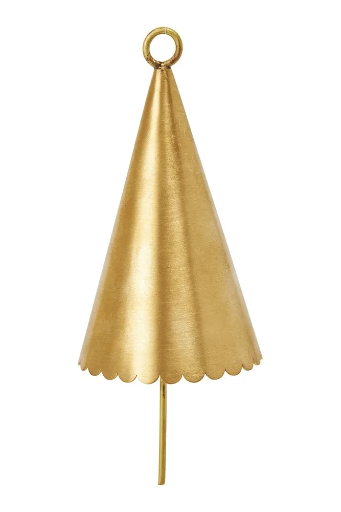 Ёлочное украшение Ferm Living Cone Bell, 5 см, жёлтый