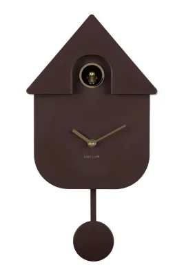 Настенные часы Karlsson z kukulka Modern Cuckoo, 41 см, коричневый