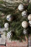 Ёлочное украшение Madam Stoltz, 6 см, белый — фото 4
