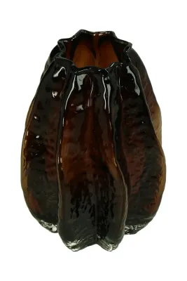 Ваза Inne home & lifestyle, стекло, 35 см, чёрный