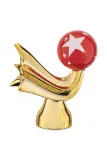 Новогоднее украшение Alessi Happy Eternity, 5 см, жёлтый — фото 1