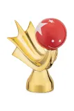 Новогоднее украшение Alessi Happy Eternity, 5 см, жёлтый — фото 2