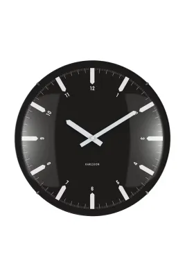 Настенные часы Karlsson Realista Dome, 35 см, чёрный