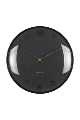 Настенные часы Karlsson Fuerte Dome, 30,5 см, чёрный