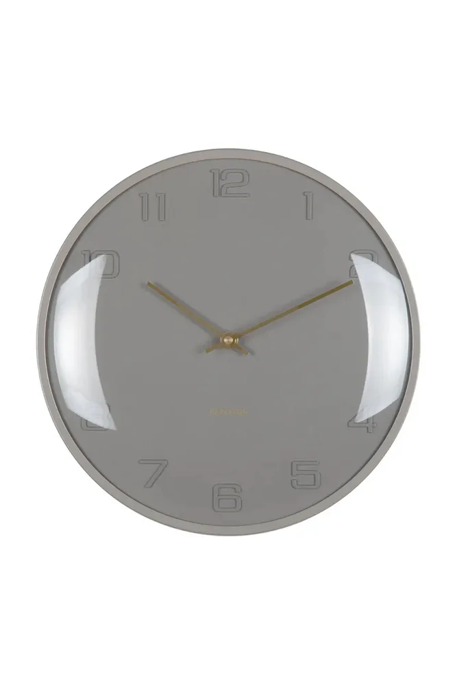 Настенные часы Karlsson Fuerte Dome, 30,5 см, серый