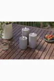 Фонарь для свечи Deluxe Homeart swieca led Gra Bloklys, 15 см, серый — фото 4