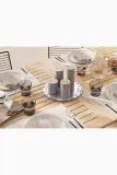 Фонарь для свечи Deluxe Homeart swieca led Gra Bloklys, 15 см, серый — фото 7