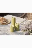 Фонарь для свечи Deluxe Homeart swieca led Oliven Gronne Bloklys, 20 см, зелёный — фото 7