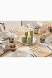 Фонарь для свечи Deluxe Homeart swieca led Oliven Gronne Bloklys, 20 см, зелёный — фото 8