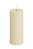 Фонарь для свечи Deluxe Homeart swieca led Cream Bloklys, 12,5 см, бежевый — фото 1